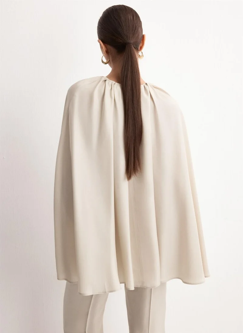 مانجو Blouse with slits and ruched neckline